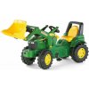 Šliapací traktor nakladač Rolly Toys John Deere Farmtrac zelený