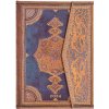 Safavid Indigo (Safavid Binding Art) Midi Vertical 12-month Dayplanner 2024 (Wrap Closure)