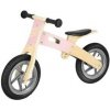 Odrážadlo plastové Spokey WOOD RIDE DUO dřevěné 2v1 růžový