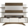 Obývací stěna Deparo Walnut and White