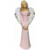 Soška anjela ružová Alexis 33 cm
