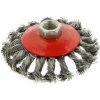Rotačná kefa bočná zapletaná 100mm M14 - GEKO G00605