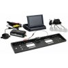 Asistenty parkovania TFT02 4,3 s kamerou HD-402-LED 4-senzorové, strieborné Amio