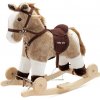 Baby Mix Hojdací koník s melódiou a kolieskami hnedý