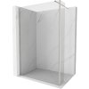 Mexen Kioto sprchová stena Walk-in 130 x 30 cm, transparentná, brúsený nikel - 800-130-212-97-00-030