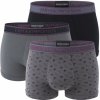 EMPORIO ARMANI - boxerky 3PACK stretch cotton logo nero & magnete colore - limited edition-XL (92-97 cm)