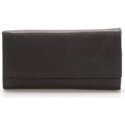 Delami velká kožená peňaženka Juse čierna čierna