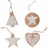 Tutumi Vianočné závesné dekorácie SCANDI mix druhov 4 ks