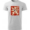 Znak Česko-Slovenská republika 1938–1939 - Klasické pánske tričko vyššej gramáže - 4XL ( Svetlosivý melír )