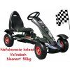 JOKO Šľapacia Motokára na pedály s nafukovacími kolesami F618, voľnobeh, nosnosť 50 kg, čierna