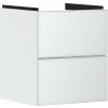 Hansgrohe Xevolos E Umývadlová skrinka 58x48x48 cm, 2 zásuvky, matná biela/metalická biela 54172320-HG