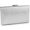 Kabelka - listová kabelka metalická - strieborná metalic