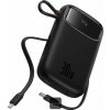 Powerbank Baseus Qpow2 20000mAh, 30W, s káblom USB-C čierna