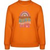 AWDis Sweat Mikina - Pozitívna myseľ, život - Orange Crush - S - Dámske