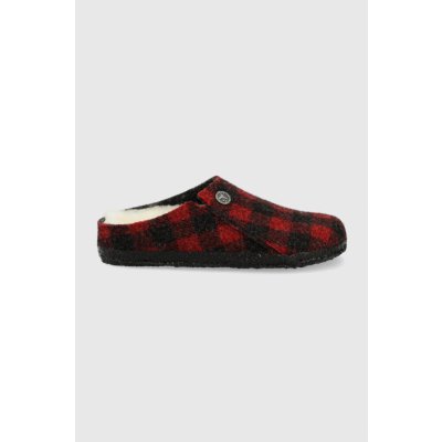 Birkenstock detské vlnené papuče červená
