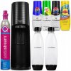 Výrobník sódy SodaStream Terra čierny + 2 fľaše 1000 ml + 4 sirupy