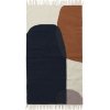 Ferm Living Koberec Merge Kelim Rug Small, Dark Blue