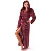 Dámsky župan Siena s kapucňou 3156 mauve wine - Vestis XXL