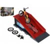 Teddies Skatepark bicykel prstový skrutkovací s rampou plast 10cm s doplnkami 3 farby