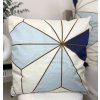 Obliečka na vankúš Blue Vision 40x40 – geometrický vzor, 100 % bavlna