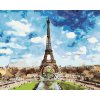 Zuty – Maľovanie Podľa Čísel – Eiffelova Veža A Modré Nebo II, 40 × 50 cm, Plátno + Rám 8596530081654