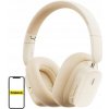 Bezdrôtové slúchadlá do uší Baseus Bowie H1i ANC Bluetooth 5.3 krémové