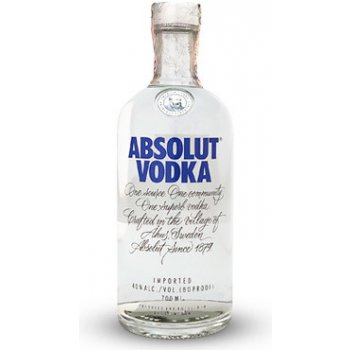 Absolut Vodka 40% 0,7 l (čistá fľaša)