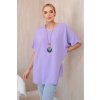 Oversize blúzka Cici s príveskom violet