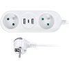 Predlžovací kábel 1,5m/2z+2xUSBA+USBC PK152USB3 SOLIGHT PP154C
