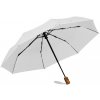 Skladací dáždnik z RPET , Black Farba: white