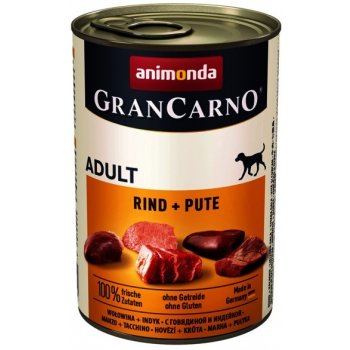 ANIMONDA Gran Carno Fleisch Adult hovädzie + morka 6 x 0,8 kg