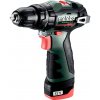 Metabo 601784500 - PowerMaxx SB BL - AKU príklepový vŕtací skrutkovač, 12V 2x2Ah Li-Power, Nabíjačka LC 40, Kufor z umelej hmoty