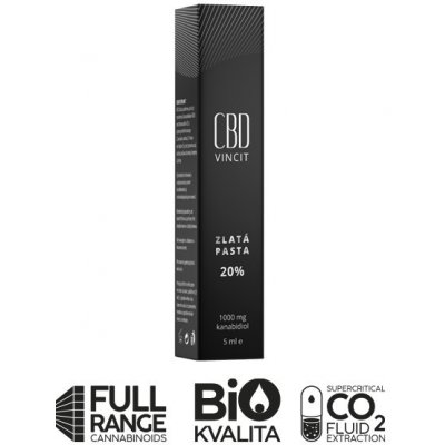 CBD Vincit zlatá pasta 20 % 5 ml