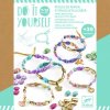Djeco DIY Vyrob si sám: Metalické náramky papierové korálky