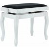 GEWA Piano Bench Deluxe Classic Drevená klavírna stolička White Gloss
