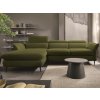 Rohová sedacia súprava Mango, machová zelená látka, ľavý roh