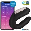 Satisfyer Double Joy Con App Black - Vibrátor Pre Páry