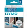 DYMO páska D1 12mm x 7m, čierna na modrej 45016