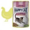 Happy Cat MEAT IN SAUCE Kitten & Junior Land-Geflügel / Drůběž 85 g