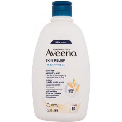 Aveeno Skin Relief Body Wash (veľmi suchá pokožka) - Upokojujúci a hydratačný sprchový gél 500 ml