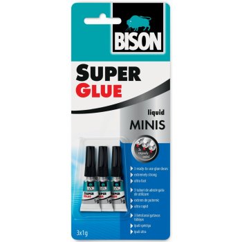 BISON SUPER GLUE MINIS 3 x 1g