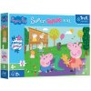 Peppa Pig a Žolík na ihrisku 60 dielne XXL puzzle - Trefl