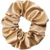 MURU Veľká Saténová Scrunchie gumička - Zlatá Lesklá