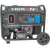 Elektrocentrála invertorová rámová 1F, 6,5kW, 9,5HP, elektrický štart s DO, HERON 8896233