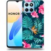 Picasee silikónový prehľadný obal pre Honor X6 - Pink Monstera