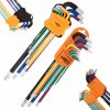 NEO TOOLS Dlhé farebné imbusové a torxové kľúče 18 ks imbusových kľúčov