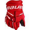 Hokejové rukavice Bauer Supreme M3 Red Junior 11 palcov