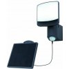 LUTEC 6925701345 SUNSHINE exteriérové solárne nástenné svietidlo LED 7W 500lm 5000K IP54 tmavá šedá, pohybový senzor