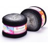 YarnArt Flowers 250g/1000m č. 253 Sivá, čierna