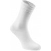 PEZO hladké zdravotné ponožky s voľným lemom zo 100% bavlny biele